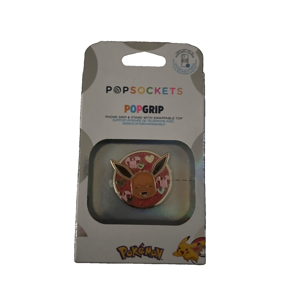 Authentic Popsockets 3D Silicone "Pikachu"PopSockets Back Of Phone Pop Grip New